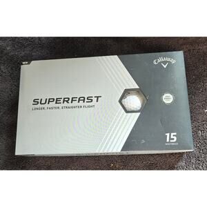 New Callaway Superfast Golf Balls [15-Ball] White